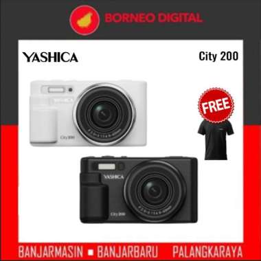 YASHICA City 200 Digital Camera Kamera Pocket GARANSI RESMI White