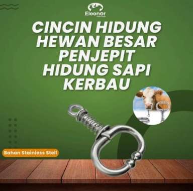 Cincin Hidung Sapi Banteng Ternak Sapi Ternak Stainless Steel