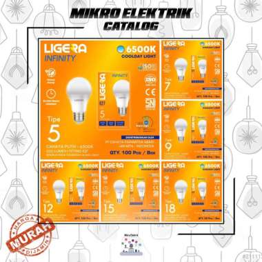 Lampu Led LIGERA Infinity Cahaya Putih TIPE 18
