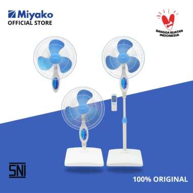 Kipas Angin Miyako TJR101GB - Biru 16 Inch - 3IN1 Kipas Meja Dinding Berdiri