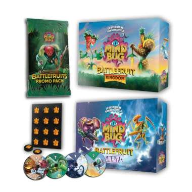 Mindbug Battlefruit Kingdom Board Game Kickstarter Starter Menu Edition