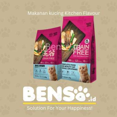 Makanan Kucing - Kitchen Flavour Grain Free Beauty Cat Repack 1kg
