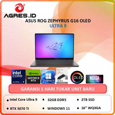 ASUS ROG ZEPHYRUS G16 OLED GU605CR ULTRA 9 285H RTX5070TI 12GB/ 32GB 2TB W11+OHS+M365B 16.0WQXGA 240