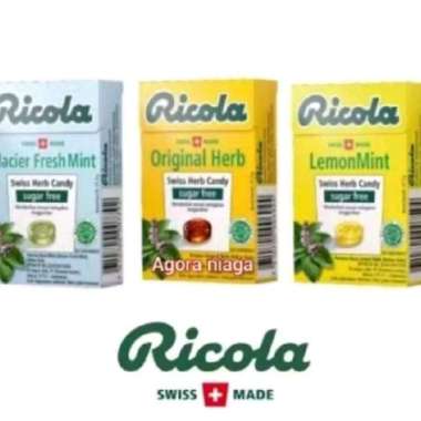 Permen Ricola Swiss sugar feee 40gr Lemon mint