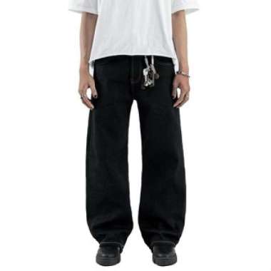 H1 BC baggy x Bhisma - Black selvedge raw - Celana Jeans 34