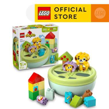 LEGO DUPLO 10441 Shape Sorter: Puppy House (17 Pieces), Building Block, Toys, Mainan Block