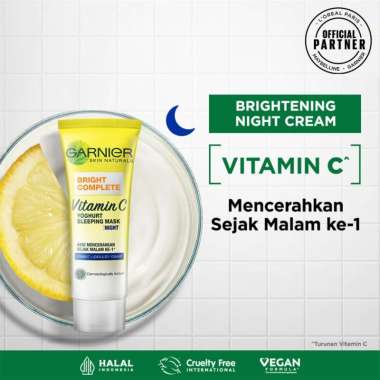 AiLiN ❤ GARNIER Bright Complete Yoghurt Sleeping Mask Night Cream 20ml