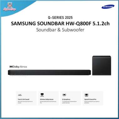 SAMSUNG Q-SERIES 2025 SOUNDBAR HW-Q800F 5.1.2CH MAIN SOUNDBAR SUBWOOFER BLUETOOTH WIRELESS
