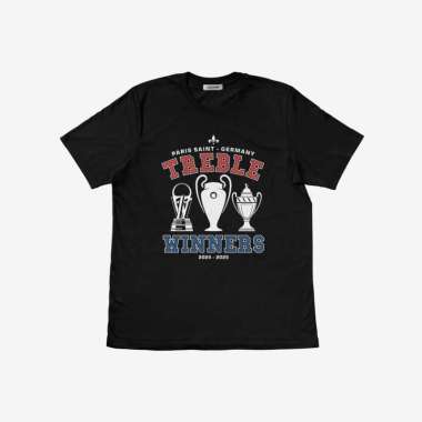 Kaos Tshirt Baju Obral Murah Combed 30S Distro PSG Treble Winners SOUVENIR oleh oleh SUVENiR sablon