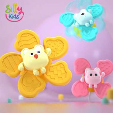 Mainan Fidget Spinner Bayi Mainan Mandi Anak Spinner Mainan Putar Fidget Toys Mainan Spiner Biru 3