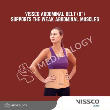 VISSCO Abdominal Belt (8") - Supports the Weak Abdominal Muscles