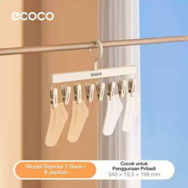 ECOCO Drying Rack - hanger jepitan kaus kaki rak pakaian multi-jepitan jepitan pakaian dalam kaus ka