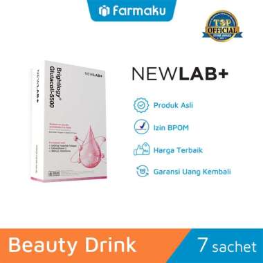harga l glutathione asli Promo Newlab+ Brightlogy Glutacoll-5500 Box Isi 15 Sachet - Minuman L- glutathione & Kolagen Untuk Mencerahkan Kulit Diskon 37% Di Seller Farmaku Flagship Store - Kebon Baru, Kota Jakarta Selatan