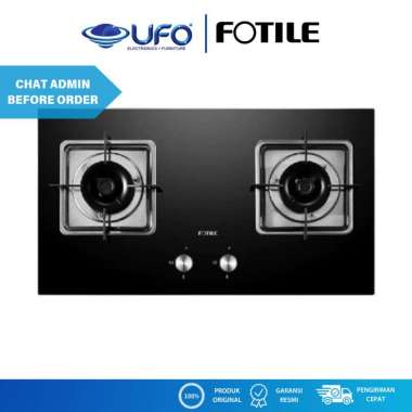 FOTILE KOMPOR GAS TANAM BUILT IN 2 TUNGKU GHG73202