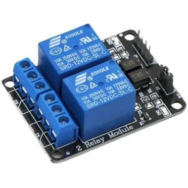 5V 12V Relay Module 2 Channel Low Level Trigger Board Shield with Optocoupler Relay Output for PIC A