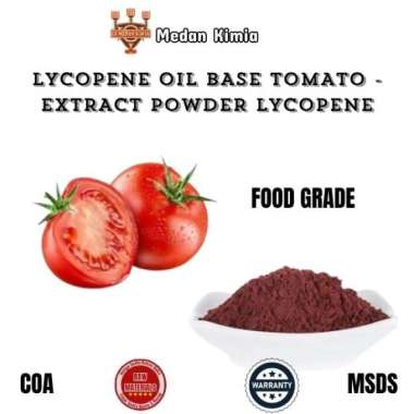 Lycopene Oil Base Pure Tomato Extract Powder 100gr Lycopene Oil Soluble Food Grade Campuran Suplemen