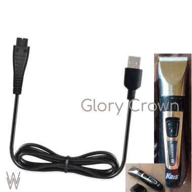 Kabel Adapter Charger Usb Shaver Kris PR3085 Alat Cukur Rambut PR-3085 Cris