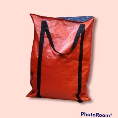 Tas Belanja Tas Barang Terpal Korea SUper Jumbo silver