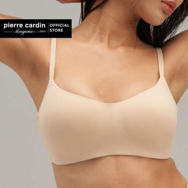 Pierre Cardin Bra Free Cut Basics Wireless Bralette 202-3076B L Nude