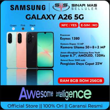 SAMSUNG A26 5G (8/256) Garansi Resmi Green