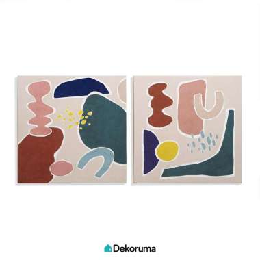 Dekoruma DOITSU Dekorasi Dinding / Hiasan Aesthetic 30x30CM Set