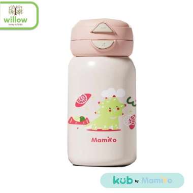 Botol Minum Anak - Kub X Mamiko Vacuum Flask 2In1 550Ml Pink