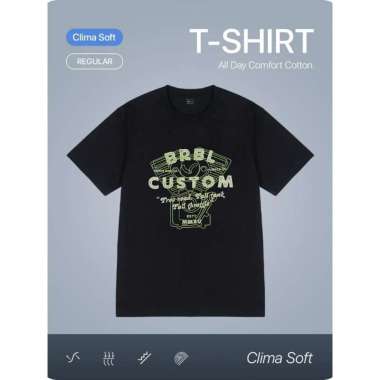 BRBL Born And Blessed Kaos Hitam Lengan Pendek Unisex Engine Reguler - B1CG24C002BK XL