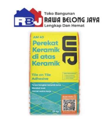 AM 40 Perekat Ubin di atas Ubin / Perekat Keramik di Atas Keramik - 25kg