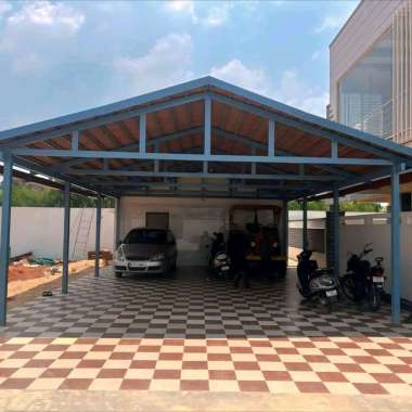 EXTERIOR DESIGN KANOPI ATAP ALDERON PLUS PLAFON PVC MINIMALIS