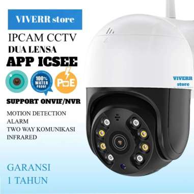 ICSEE Kamera cctv Ipcam 8MP cctv oudoor Indoor cctv Rumah sistem keamanan wifi ip. MMC32GB+CCTV