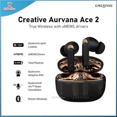 CREATIVE AURVANA ACE 2 TRUE WIRELESS EARPHONES ANC WITH XMEMS BLUETOOTH LE AUDIO SNAPDRAGON SOUND