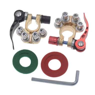 Terminal Kepala Aki Bahan KUNINGAN Klem Accu Tembaga Murni Aki