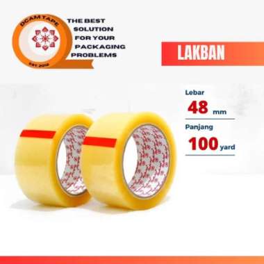 Lakban Bening Coklat 2 INCH 48MM X 100 Yard Termurah - DUS COKLAT 48 X 100 YARD