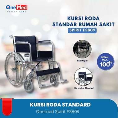Kursi Roda Spirit FS 809 - Kursi Roda Standar Rumah Sakit