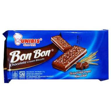 Unibis Bon Bon Biskuit Krim Cokelat 190 gr