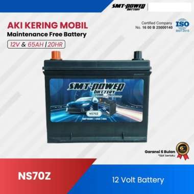 Smt Power Battery Aki Mobil NS70Z 12 Volt 65Ah Baterai Kering Mobil Maintenance Free Battery