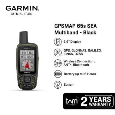 Garmin GPSMAP 65s SEA Multiband - Black