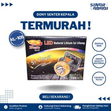 Dony Senter Kepala Mini Si Unyil KL-105 Cahaya Putih