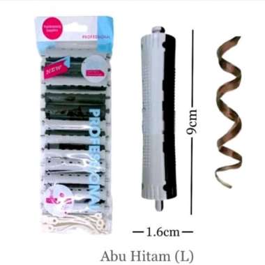 Rotto Abu Hitam Roll Keriting Rambut