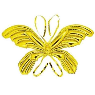 Balon Foil Sayap Kupu - Kupu Gold