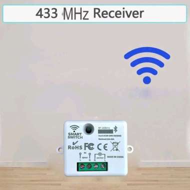 Receiver Saklar Lampu Wireless 433MHz 20A 240V Saklar kontrol jarak jauh praktis dan efisiensi untuk