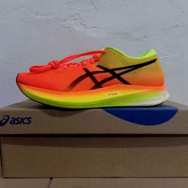 SEPATU LARI PRIA ASICS METASPEED EDGE SHOCKING ORANGE/BLACK ORIGINAL 44