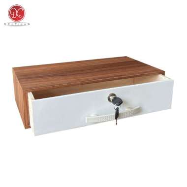 Dections Rak Dinding Ambalan Gantung Minimalis Meja Rias Tempel Kosmetik Laci Kunci 40x20cm Coklat-P