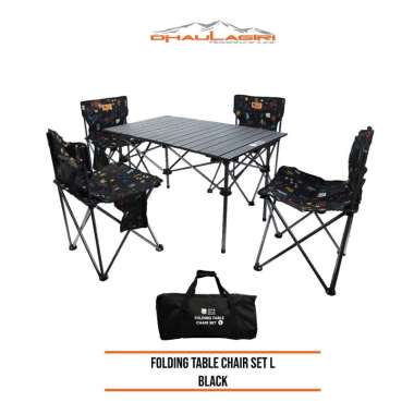 Dhaulagiri Folding Table Chair Set Large/ Kursi Meja Set Ukuran Besar Untuk Camping