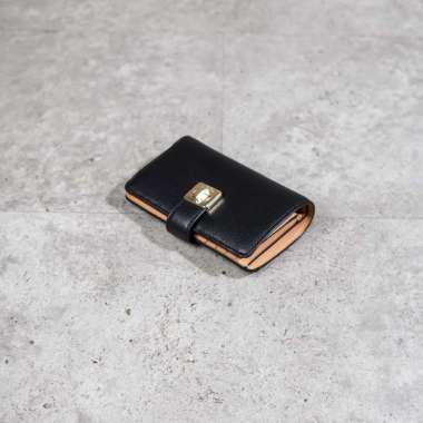 Dompet KATE SPADE GHW BLACK FLAP BIFOLD WALLET 100% ORIGINAL 13X8CM