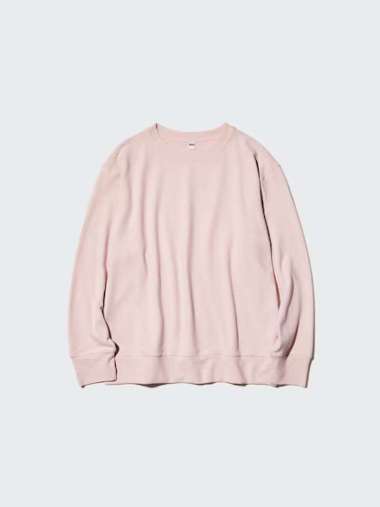 UNIQLO T-Shirt Fleece WANITA Soft Knitted Fleece Rajut Lembut Crew Neck Kerah Bulat Lengan panjang P