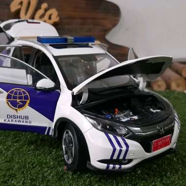 Diecast Miniatur Honda HRV dishub Karawang skala 1:18