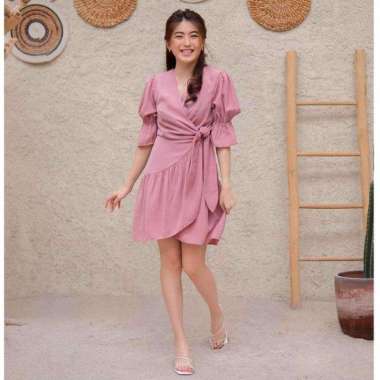 STYLE BUTIK Breeze Flowy Dress L Pink