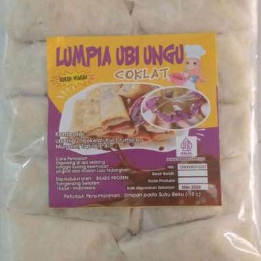 Lumpia Ubi Ungu Beku Frozen isi 10 keju