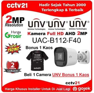Camera / CCTV /UNV UAC-T112-F28-W Outdoor (Beli 1 Camera UNV (Bonus 1 Kaos) Harga Lagi Promo cctv21